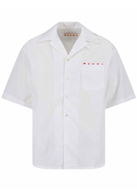 bowling shirt man white MARNI | CUMU0213PP USCT88LRW01